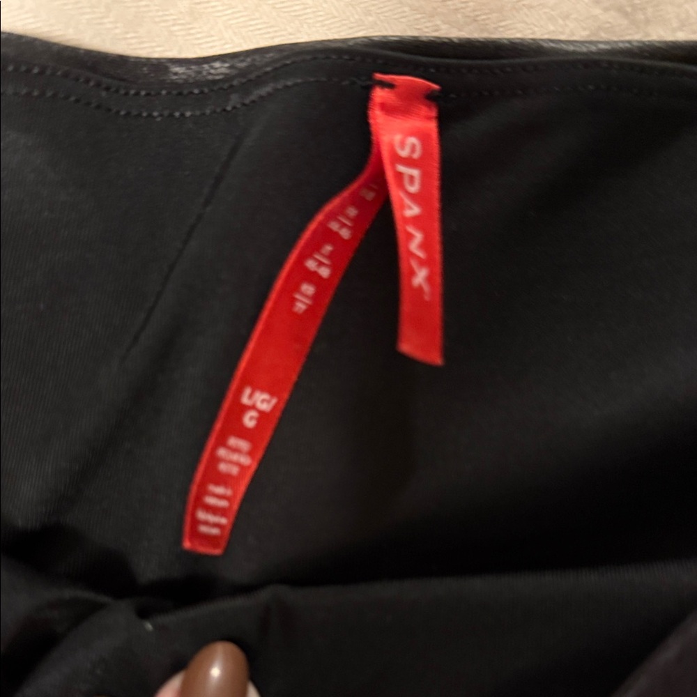 SPANX Shiny Black Jeggings View 2